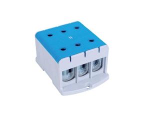 Blok rozdzielczy - odgałęźny 3 - polowy 35-240mm2 niebieski montaż płaski FJ-E240/3/B 1000076