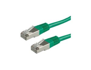 Patchcord S/FTP kat.6 PiMF kabel sieciowy LAN 2x RJ45 linka zielony 1,5m VALUE