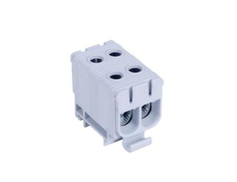 Blok rozdzielczy - odgałęźny 2 - polowy 2,5-50mm2 szary montaż płaski FJ-E50/2 1000054