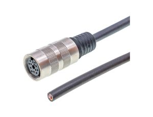 Kabel połączeniowy, 12 m, gniazdo M16 12-stykowe proste, wolny koniec kabla, 12-żyłowy, PUR (poliuretan) VKABF001