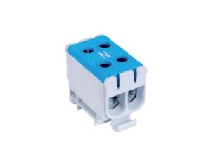 Blok rozdzielczy - odgałęźny 2 - polowy 2,5-50mm2 niebieski montaż płaski FJ-E50/2/B 1000055