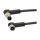 VK03C969 Kabel połączeniowy, 0,3 m, gniazdo M8 3-stykowe kątowe, wtyczka M8 3-stykowa kątowa, 3x0,34 mm, PUR (poliuretan)