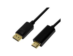 Kabel DisplayPort 1.2 DisplayPort wtyk,HDMI wtyk /3m/ czarny CV0128