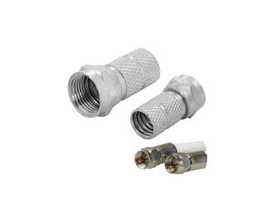 Wtyk antenowy F nakręcany 6,5mm na przewód RG6