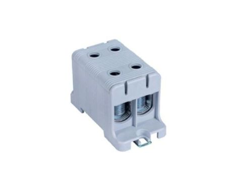 Blok rozdzielczy - odgałęźny 2 - polowy 16-95mm2 szary montaż płaski FJ-E95/2 1000060