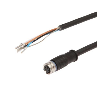 VKA05375 Kabel połączeniowy, 10 m, gniazdo M8 4-stykowe proste, wolny koniec kabla, PUR (poliuretan), 60 V