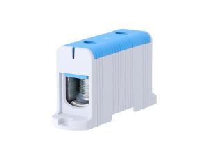 Blok rozdzielczy - odgałęźny 1 - polowy 35-240mm2 niebieski montaż płaski FJ-E240/B 85830
