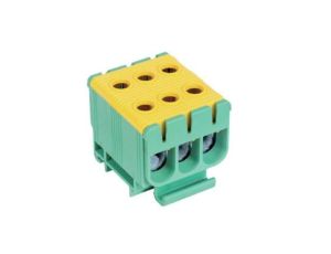 Blok rozdzielczy - odgałęźny 3 - polowy 2,5-50mm2 żółto-zielony montaż płaski FJ-E50/3/D 1000059