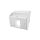 Adapter keystone pojedynczy wypukły kątowy 2M 45x45 (+ pole opisowe) biały Alantec