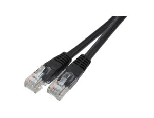Patchcord UTP kat.6 kabel sieciowy LAN 2x RJ45 linka czarny 25m