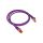 Patchcord S/FTP kat.6A PiMF kabel sieciowy LAN 2x RJ45 linka LSOH fioletowy 0,5m Alantec