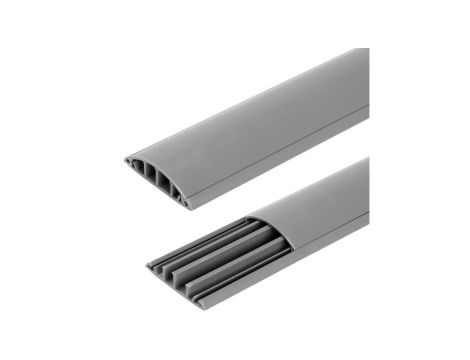 Listwa maskująca przewody TV maskownica uniwersalna napodłogowa naścienna 75x18mm szara 2m