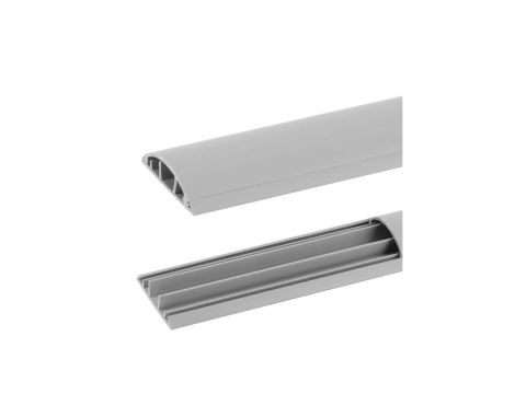 Listwa maskująca przewody TV maskownica uniwersalna napodłogowa naścienna 50x15mm szara 2m