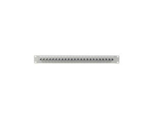 Patch panel RACK 19 24 porty typu F 1U szary LANBERG