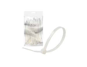Opaski zaciskowe kablowe 4,5x150mm 100szt. biała VT-6129 V-TAC