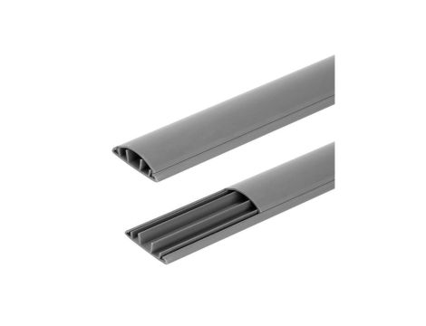 Listwa maskująca przewody TV maskownica uniwersalna napodłogowa naścienna 60x15mm szara 2m