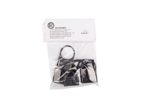 Szyld opisowy na przycisk 30mm czarny W0-TI-30 /10szt./
