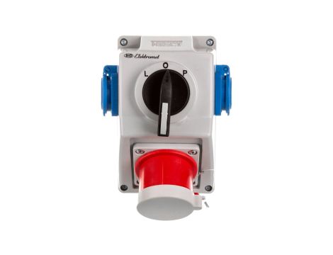 Zestaw C32-48.2N przełącznik L-0-P + wtyk 32A 3P+N+Z/2x32A 2P+Z IP44 974032