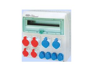 Rozdzielnica RSS-05 okienko 18 mod okabl 2x63A 3P+N+Z 400V 2x32A 2P+Z 250V, 6h 2x16A 3P+N+Z 400V, 4x16A 2P+Z 250V IP44 942052