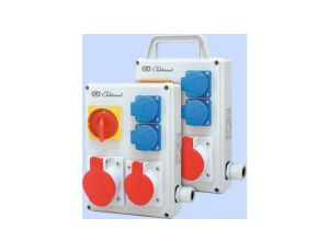 Rozdzielnica RPK-1 z rozłącznikiem 0-1 40A okablowana 2x32A 3P+N+Z 400V, 2x16A 2P+Z 250V IP44 940007