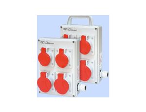 Rozdzielnica RPK-3 okablowana 2x16A 3P+N+Z 400V, 2x32A 3P+N+Z 400V IP44 940073