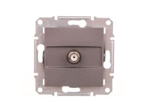 ASFORA Gniazdo SAT końcowe bez ramki stal EPH3700162