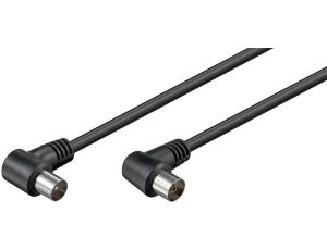 Przewód antenowy kątowy IEC 1,5m czarny 11525