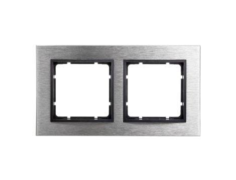 Berker B.7 Ramka 2-krotna pozioma stal szlachetna/antracyt 10223606