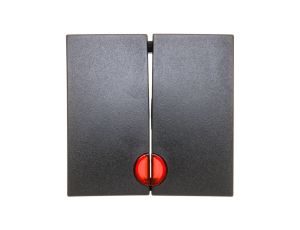 B.Kwadrat/B.3/B.7 Klawisz podwójny z czerwoną soczewką antracyt 16271606