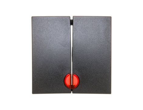 B.Kwadrat/B.3/B.7 Klawisz podwójny z czerwoną soczewką antracyt 16271606
