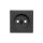 Q.1/Q.3/Q.7 Płytka czołowa gniazda b/u antracyt aksamit 3967036086
