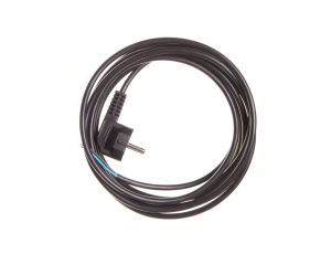 Przewód przyłączeniowy W-3 3x1,0 mm2 czarny z wtyczką kątową 5m 51.930