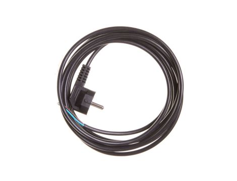 Przewód przyłączeniowy W-3 3x1,0 mm2 czarny z wtyczką kątową 5m 51.930