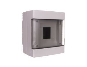 Rozdzielnica modułowa 1x4 natynkowa drzwi transp. seria 600 IP40 150x170x100 szara EC60004 /opak. 22/