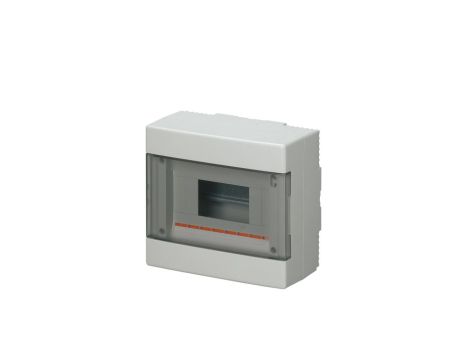 Rozdzielnica modułowa 1x8 natynkowa drzwi transp. seria 600 IP40 200x180x100 szara EC60008 /opak. 15/