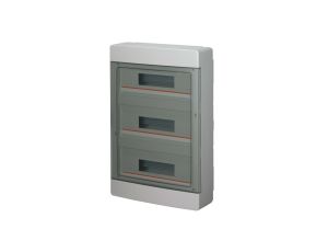 Rozdzielnica modułowa 3x18 natynkowa drzwi transp. seria 600 IP40 400x550x130 szara EC60054