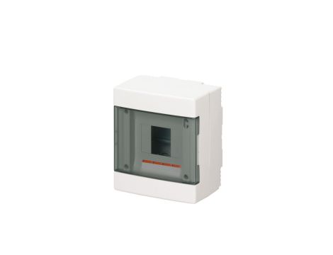 Rozdzielnica modułowa 1x4 natynkowa drzwi transp. seria 600 B IP40 150x170x100 biała EC60004B /opak. 22/