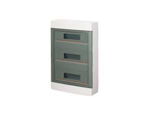 Rozdzielnica modułowa 3x18 natynkowa drzwi transp. seria 600 B IP40 400x550x130 biała EC60054B