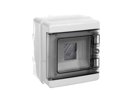 Rozdzielnica modułowa 1x4 natynkowa drzwi transp. seria 620 IP65 150x170x100 szara EC62004 /opak. 22/
