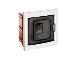 Rozdzielnica modułowa 1x4 podtynkowa drzwi transp. seria 630B IP40 154x160x80 biała EC63004B /opak. 20/