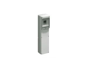 Rozdzielnia budowlana pusta 4 mod.3 gniazda bez otworów szara EC69002