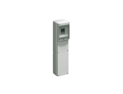 Rozdzielnia budowlana pusta 4 mod.3 gniazda bez otworów szara EC69002