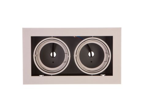 Oprawa sufitowa PIREO podtynkowa podwójna szara/szara OP-PIREO2-81