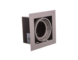 Oprawa sufitowa PIREO podtynkowa pojedyncza szara/szara OP-PIREO1-81