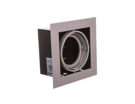 Oprawa sufitowa PIREO podtynkowa pojedyncza szara/szara OP-PIREO1-81