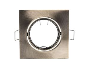 Sufitowa oprawa punktowa PORTO-K, IP20, kwadrat, patyna, z regulacją kąta, TYP DT10