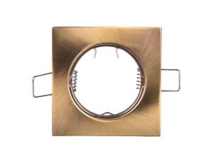 Sufitowa oprawa punktowa PORTO, IP20, kwadrat, patyna, TYP DS10