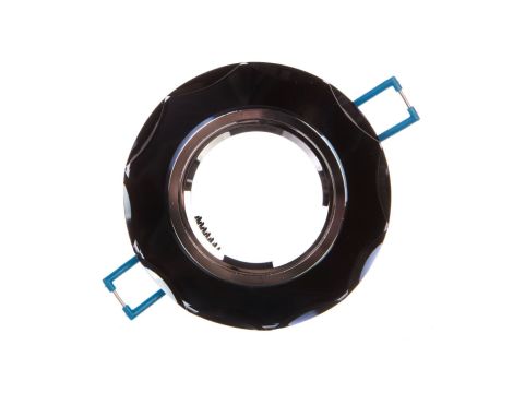 Sufitowa oprawa punktowa BRILLANTE, szkło, CZARNY kryształ, okrągła