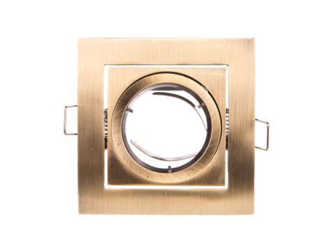 Sufitowa oprawa punktowa VILA uchylna, IP20, kwadrat, patyna