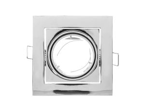 Sufitowa oprawa punktowa VILA uchylna, IP20, kwadrat, chrom